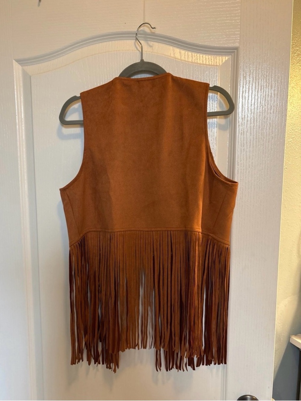 Faux Suede Fringe Vest - Picture 7 of 9